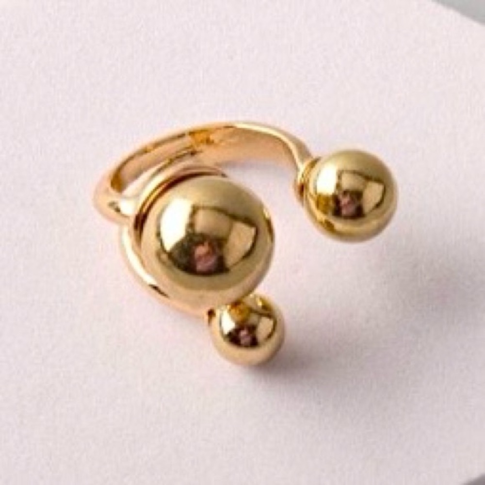 Orbit Planet adjustable Gold Ring NEW